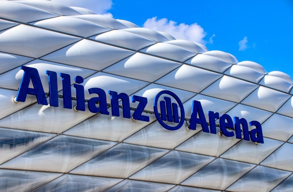 Außenansicht der Allianz Arena